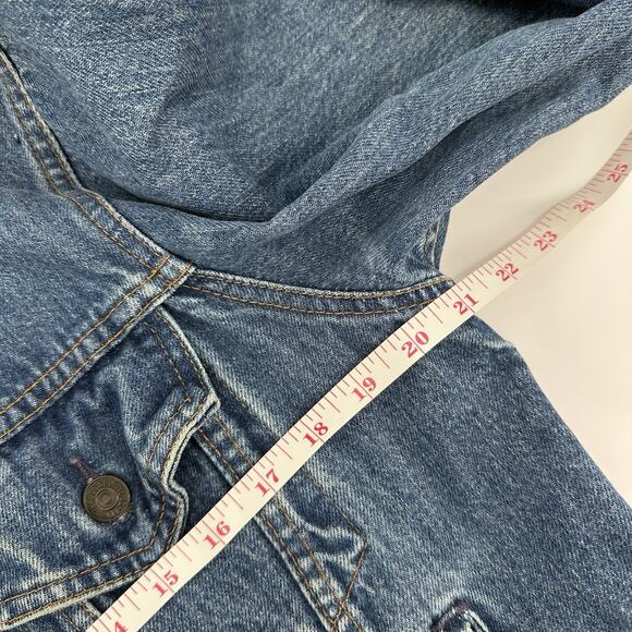 Vintage 70s Levi’s Jacket 70506 0216 Blue Denim Trucker Size 42 Made In Canada - Picture 10 of 12